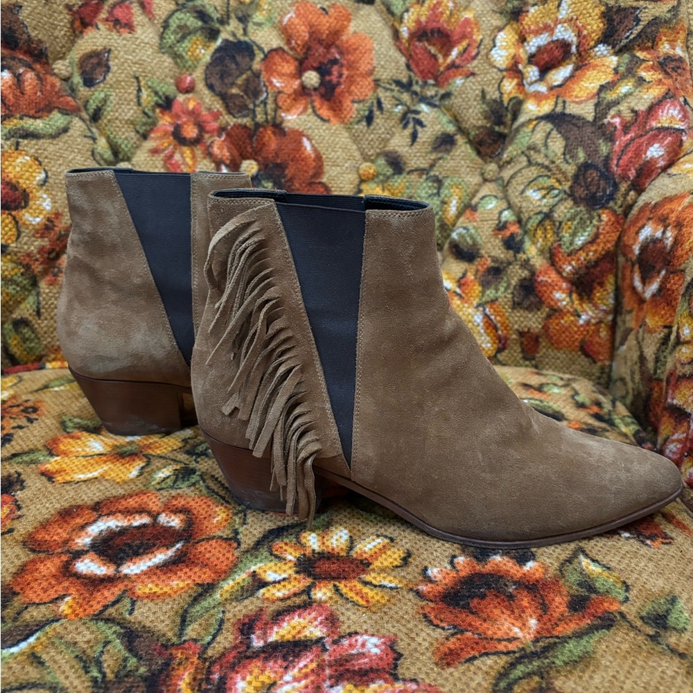 Saint Laurent Fringe Chelsea Boots